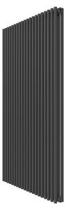 Calorifer decorativ colorat 903/1500 mm SLIM BITUBO (include kit de instalare)-RAL 9005 MAT