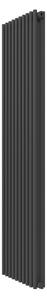 Calorifer decorativ colorat 453/1800 mm SLIM BITUBO (include kit de instalare)-RAL 9005 MAT