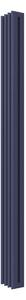 Calorifer decorativ colorat 165/1800 mm TOSCA 15 (include kit de instalare)-RAL 5003 SOFT TEXT