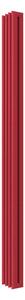 Calorifer decorativ colorat 165/2000 mm TOSCA 15 (include kit de instalare)-RAL 3018 TEXT