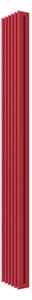 Calorifer decorativ colorat 255/2000 mm TOSCA 15 (include kit de instalare)-RAL 3018 TEXT