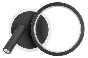 Spot LED de perete MONET LED/16W/230V, negru
