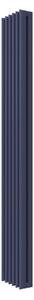 Calorifer decorativ colorat 255/1800 mm TOSCA 15 (include kit de instalare)-RAL 5003 SOFT TEXT