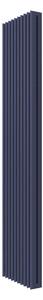 Calorifer decorativ colorat 435/2000 mm TOSCA 15 (include kit de instalare)-RAL 5003 SOFT TEXT