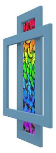Calorifer decorativ colorat 600/900 mm COMBI GLASS (include kit de instalare)-RAL 5024 TEXT
