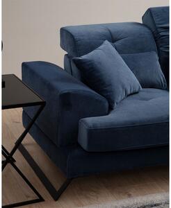 Coltar PWF-0575 stanga material textil albastru 308/190x92cm