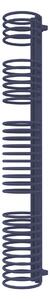 Calorifer baie portprosop decorativ colorat 250/1800 mm CIRCLE (include kit de instalare)-RAL 5003 SOFT TEXT