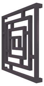 Calorifer decorativ colorat 690/690 mm BROC (include kit de instalare)-RAL 4007 TEXT