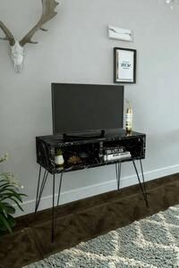 Resgilat:Comoda TV Homs, marmurat, 72x 30 x 58.6 cm