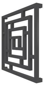Calorifer decorativ colorat 690/690 mm BROC (include kit de instalare)-RAL 9005 MAT