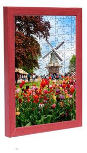 Amsterdam ramă puzzle roșu