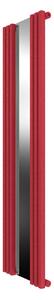 Calorifer decorativ colorat 535/1800 mm VERTICA D MIRROR (include kit de instalare)-RAL 3018 TEXT