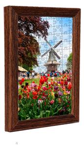 Amsterdam ramă puzzle maro
