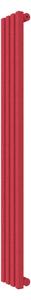 Calorifer decorativ colorat 175/1500 mm VERTICA D (include kit de instalare)-RAL 3018 TEXT