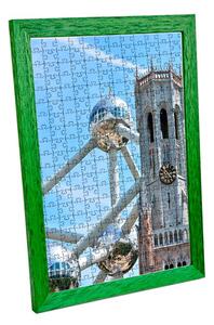 Bruxelles ramă puzzle verde