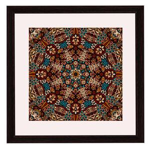 Amsterdam ramă pătrată mandala nuc