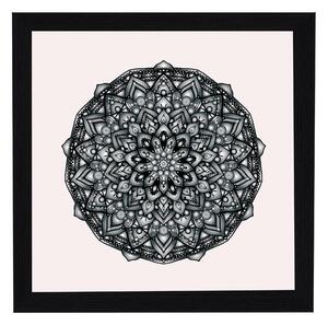 Amsterdam ramă pătrată mandala negru