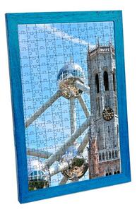 Bruxelles ramă puzzle albastru