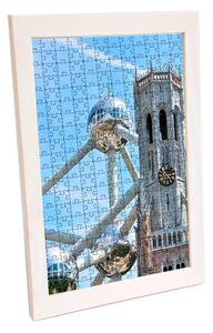 Bruxelles ramă puzzle alb
