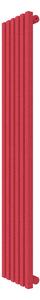 Calorifer decorativ colorat 265/1500 mm VERTICA D (include kit de instalare)-RAL 3018 TEXT