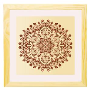 Bruxelles ramă pătrată mandala natur