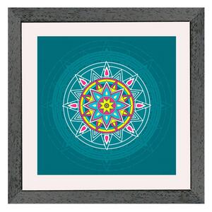 Bruxelles ramă pătrată mandala negru