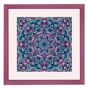 Amsterdam ramă pătrată mandala roz