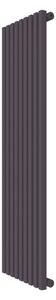 Calorifer decorativ colorat 445/1500 mm VERTICA D (include kit de instalare)-RAL 4007 TEXT