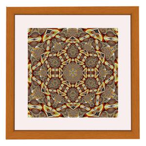 Amsterdam ramă pătrată mandala galben