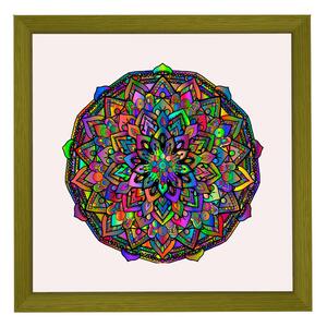 Amsterdam ramă pătrată mandala verde