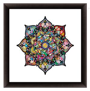 Viena ramă mandala negru
