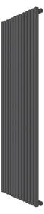 Calorifer decorativ colorat 625/1800 mm VERTICA D (include kit de instalare)-RAL 9005 MAT