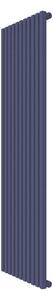 Calorifer decorativ colorat 535/1800 mm VERTICA D (include kit de instalare)-RAL 5003 SOFT TEXT