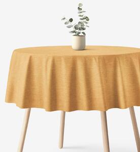 Goldea față de masă decorativă peru - auriu - rotundă Ø 120 cm