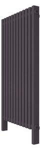 Calorifer decorativ colorat 600/1200 mm VESTA UNO (include kit de instalare)-RAL 4007 TEXT