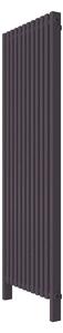 Calorifer decorativ colorat 600/1800 mm VESTA UNO (include kit de instalare)-RAL 4007 TEXT