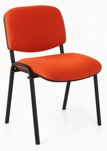 Scaun de conferinta Viva N, picioare negre, rosu