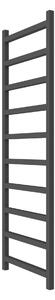 Calorifer baie portprosop decorativ colorat 500/1500 mm UPPER (include kit de instalare)-RAL 9005 MAT
