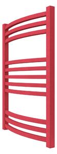 Calorifer baie portprosop decorativ colorat 500/700 mm QUEBIS ROUND (include kit de instalare)-RAL 3018 TEXT