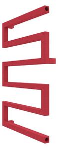 Calorifer baie portprosop decorativ colorat 500/730 mm SERPENTINE (include kit de instalare)-RAL 3018 TEXT