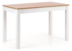 Masa KSAWERY, stejar/alb, PAL, 120x68x76 cm