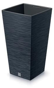 Ghiveci de flori FURU SQUARE 24 cm, antracit, 24 cm