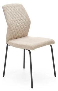 Scaun K461, bej/negru, stofa clasica, 46x56x92 cm