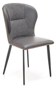 Scaun K466, gri/negru, stofa/piele ecologica, 50x58x89 cm