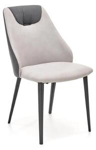Scaun K470, gri/negru, stofa clasica/metal, 48x62x85 cm