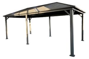 Foișor metalic Sardinia 3x6 Garden Point antracit