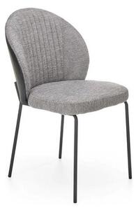 Scaun K471, gri/negru, stofa/piele ecologica, 50x58x85 cm