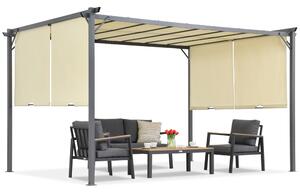 Cream Sevilla 3x4m patio pergola cu plasă de țânțari Garden Point