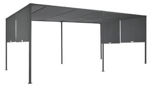 Antracit Sevilla 3x6m patio pergola cu plasă de țânțari Garden Point