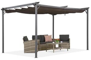 Brown La Palma 4x4m Garden Point patio pergola